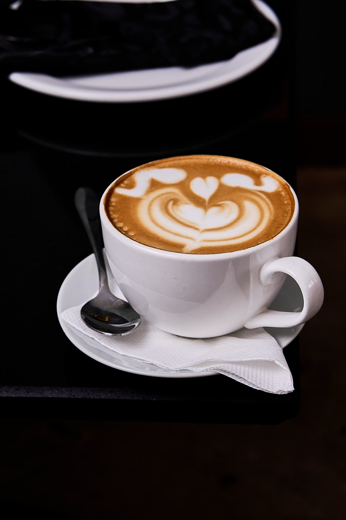 Cappuccino with latte art